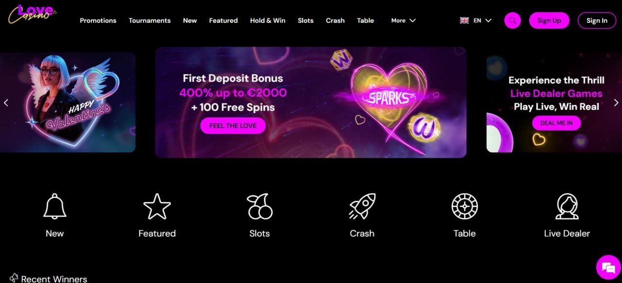 Love Casino Review 2026 — Bonus, Games & Crypto Payments